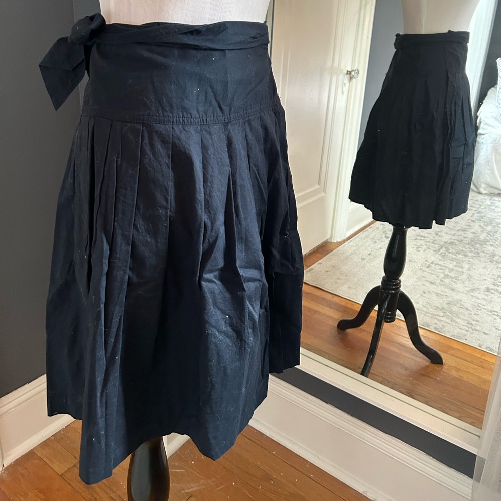 Wrap cotton skirt